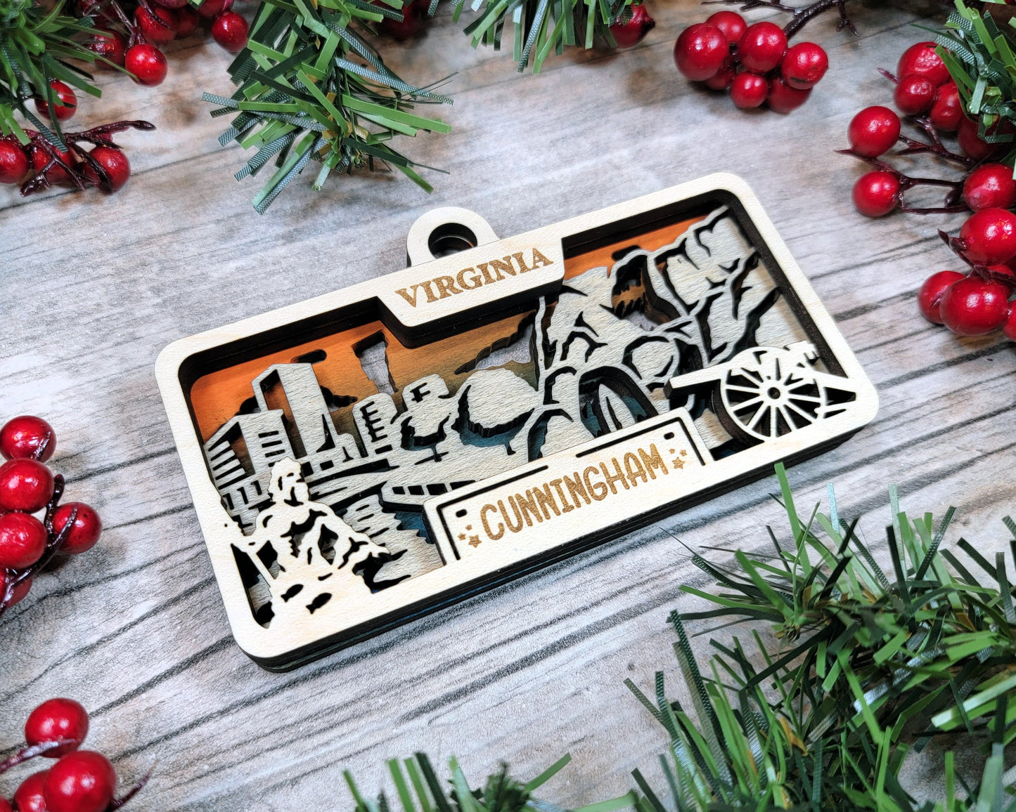 Customizable Virginia Ornament