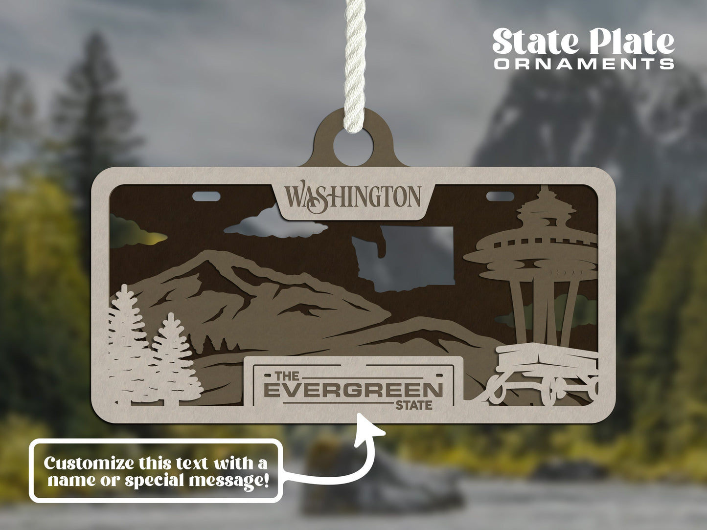 Customizable Washington Ornament