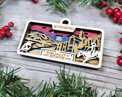 Customizable Wyoming Ornament