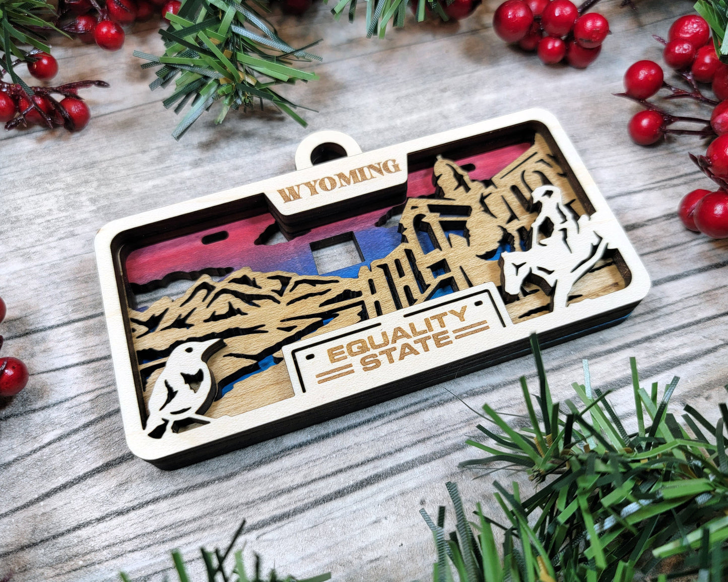 Customizable Wyoming Ornament