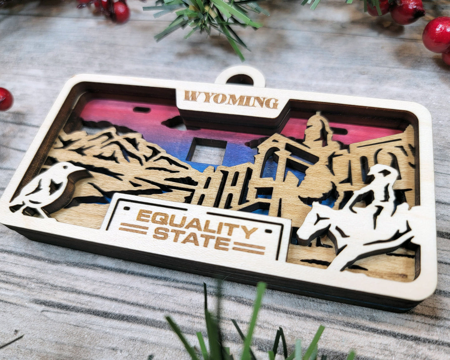 Customizable Wyoming Ornament