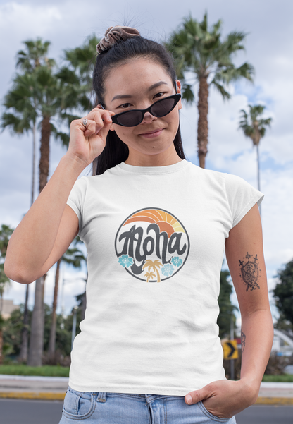 Aloha Waves Crew Neck T-Shirt