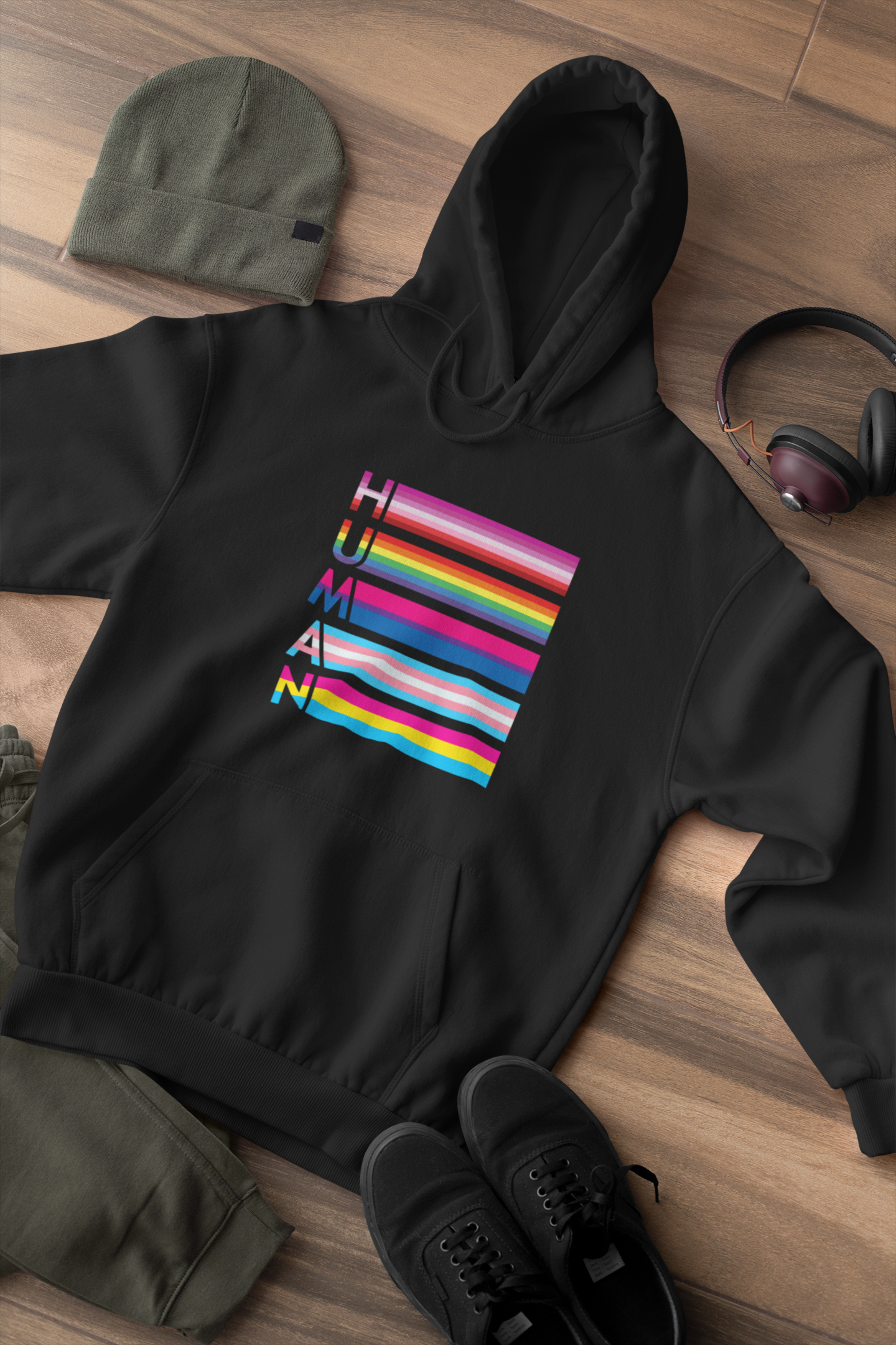 LGBTQ Human Rainbow Hoodie