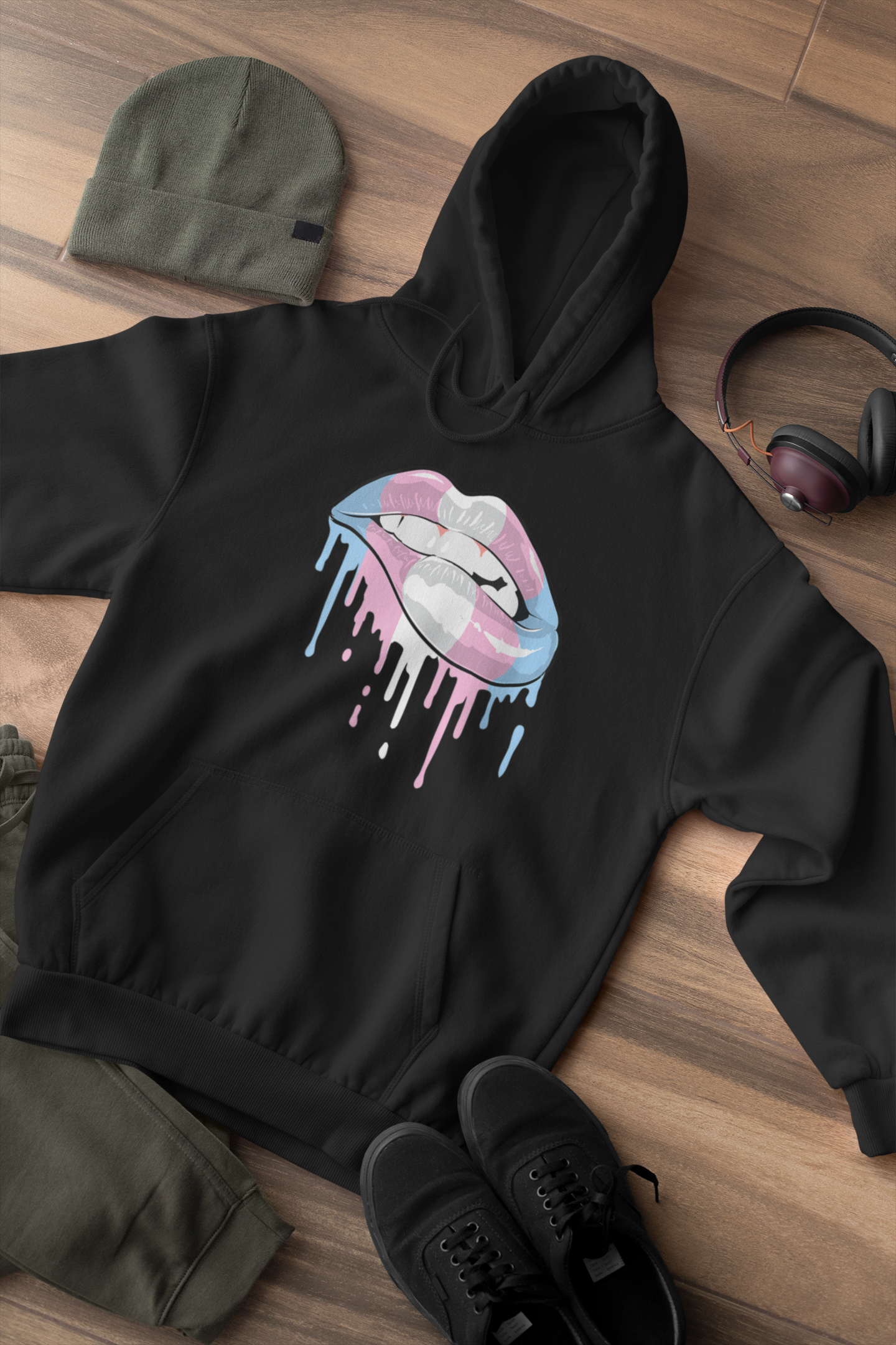 Hoodie discount with lips