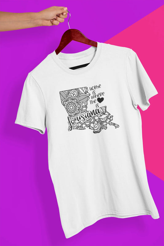 Shaka Brands | Graphic Tee's | Louisiana Mandala Crew Neck T-Shirt