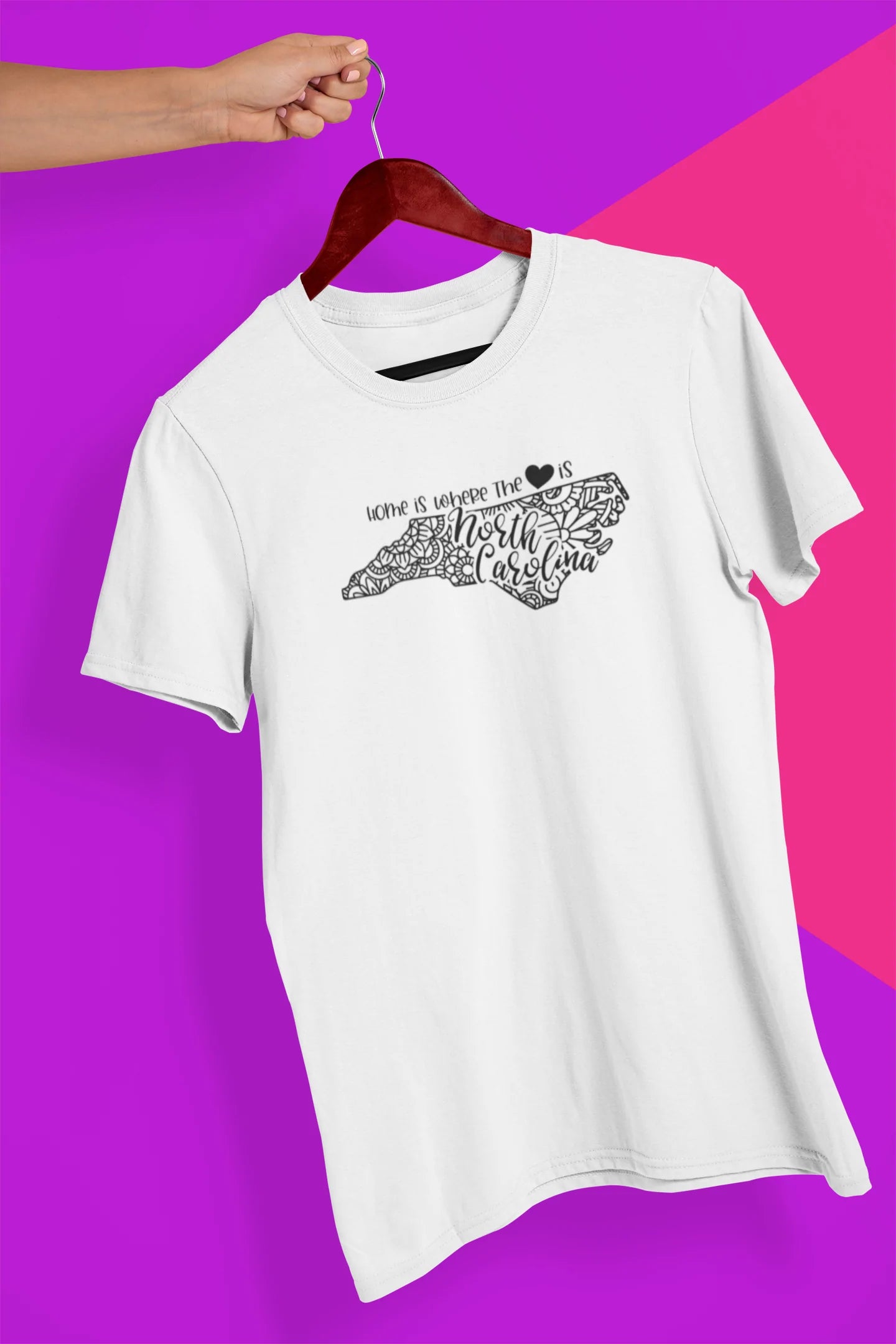 Shaka Brands | Graphic Tee's | North Carolina Mandala Crew Neck T-Shirt