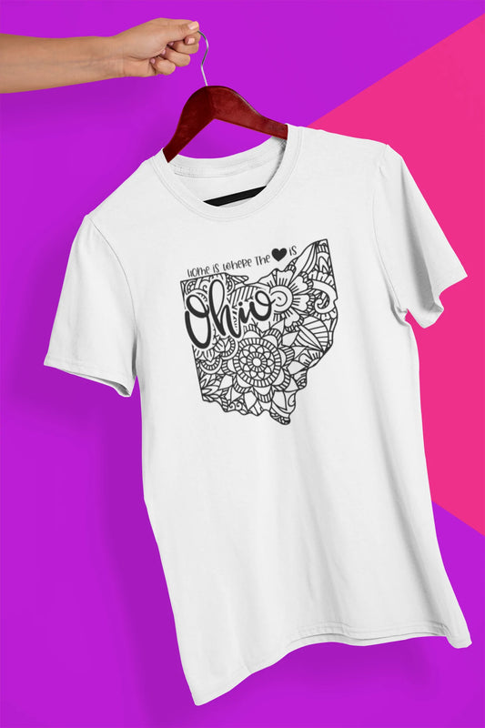Shaka Brands | Graphic Tee's | Ohio Mandala Crew Neck T-Shirt