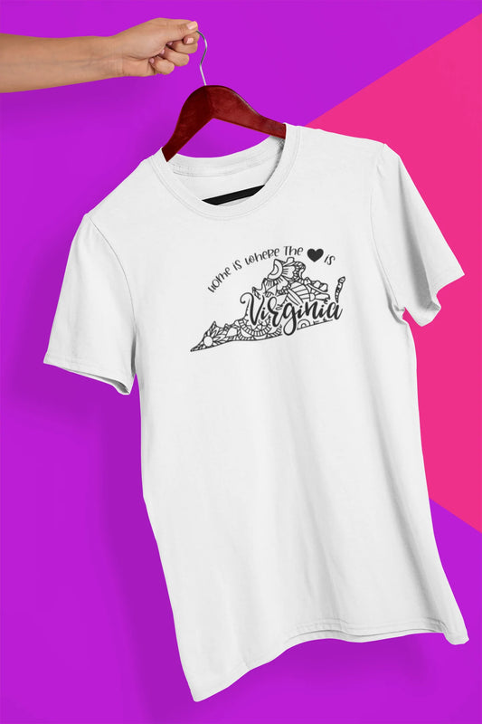 Shaka Brands | Graphic Tee's | Virginia Mandala Crew Neck T-Shirt