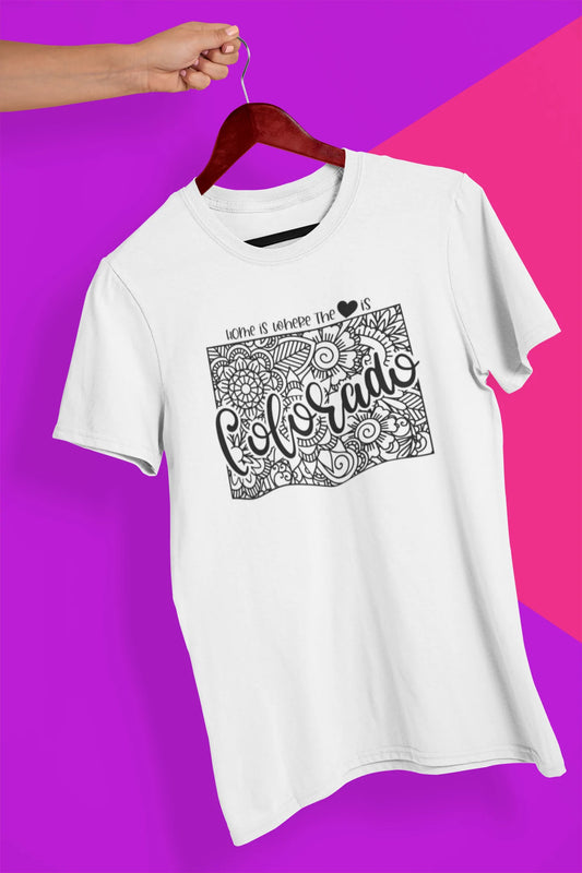 Shaka Brands | Graphic Tee's | Colorado Mandala Crew Neck T-Shirt