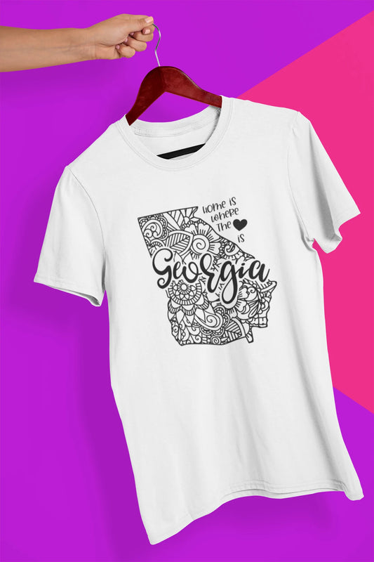 Shaka Brands | Graphic Tee's | Georgia Mandala Crew Neck T-Shirt