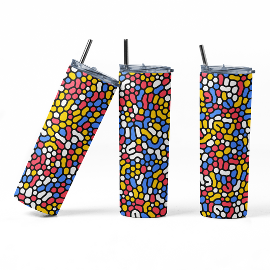 Shaka Brands | Tumblers | Abstract Design 20 oz. Skinny Tumbler