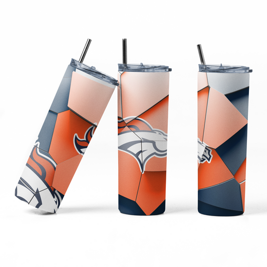 Shaka Brands | Tumblers | 3D Abstract Block NFL 20 oz. Skinny Tumbler