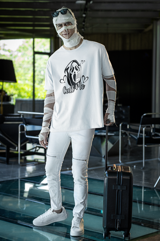 Shaka Brands | Graphic Tee's | Scream "Call Me" Crew neck T-Shirt