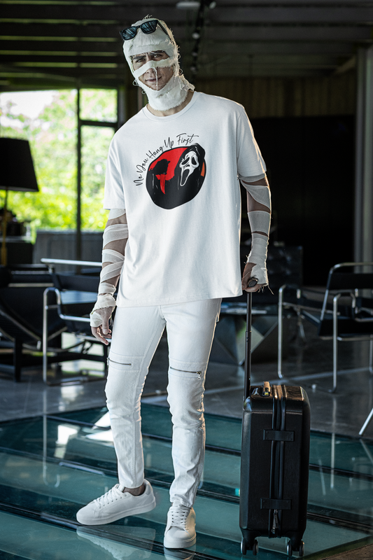 Shaka Brands | Graphic Tee's | Scream "No You Hang Up First" Crew neck T-Shirt